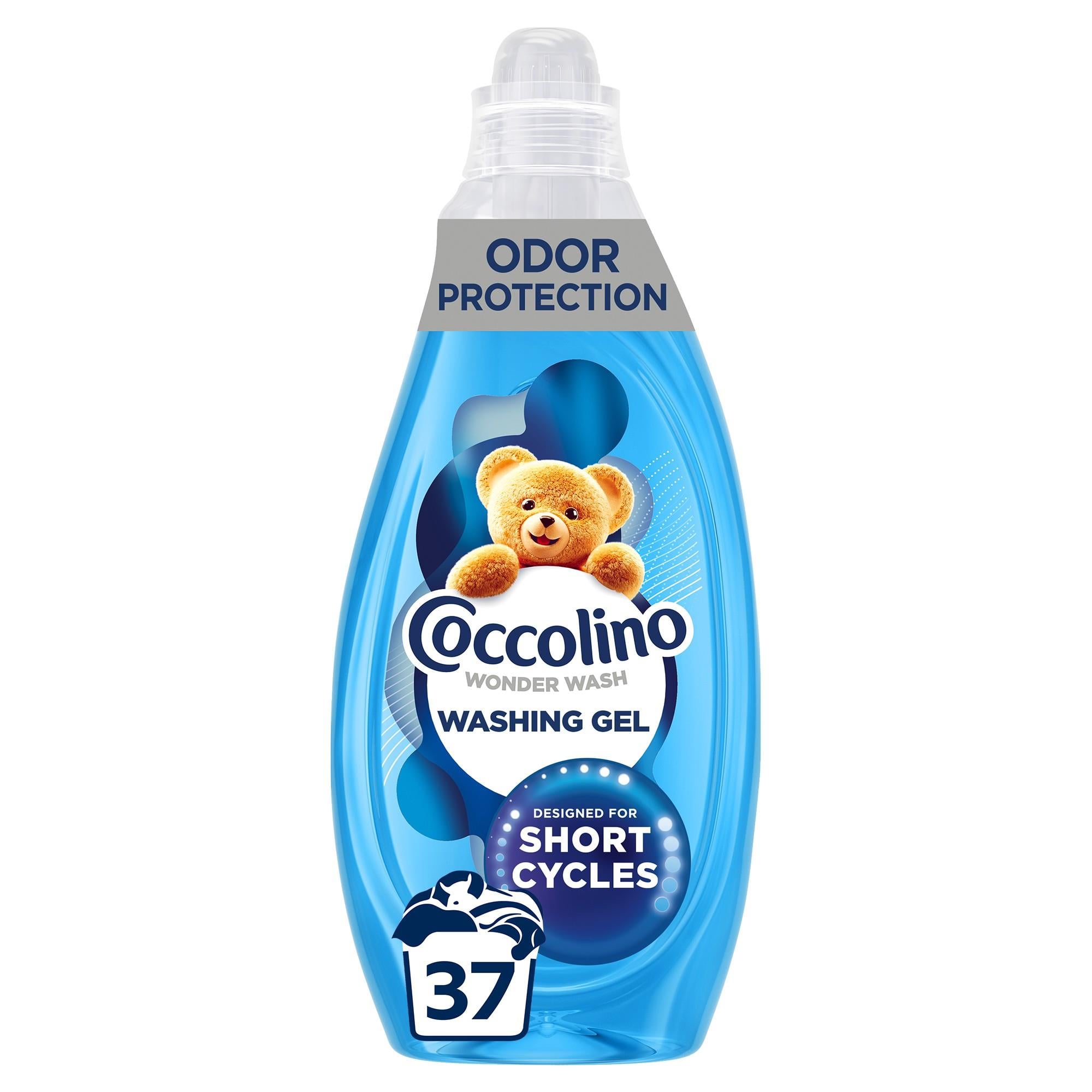 Coccolino Wonder Wash Odor Defence mosószer gyors mosáshoz, 37 mosás, 1.48 l