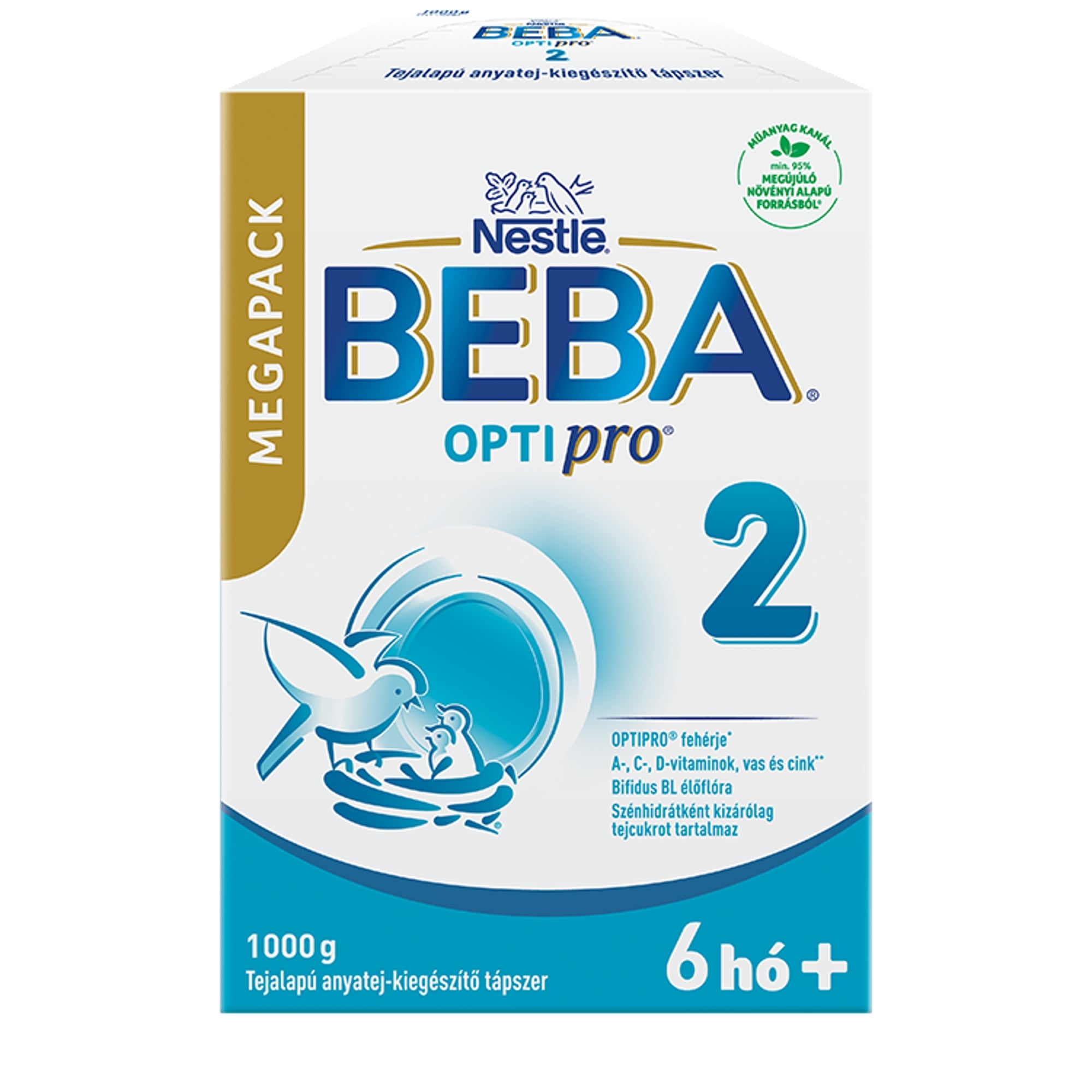 Beba Optipro 2 tejalapú anyatej-kiegészítő tápszer  6 hónapos kortól 2 x 500 g