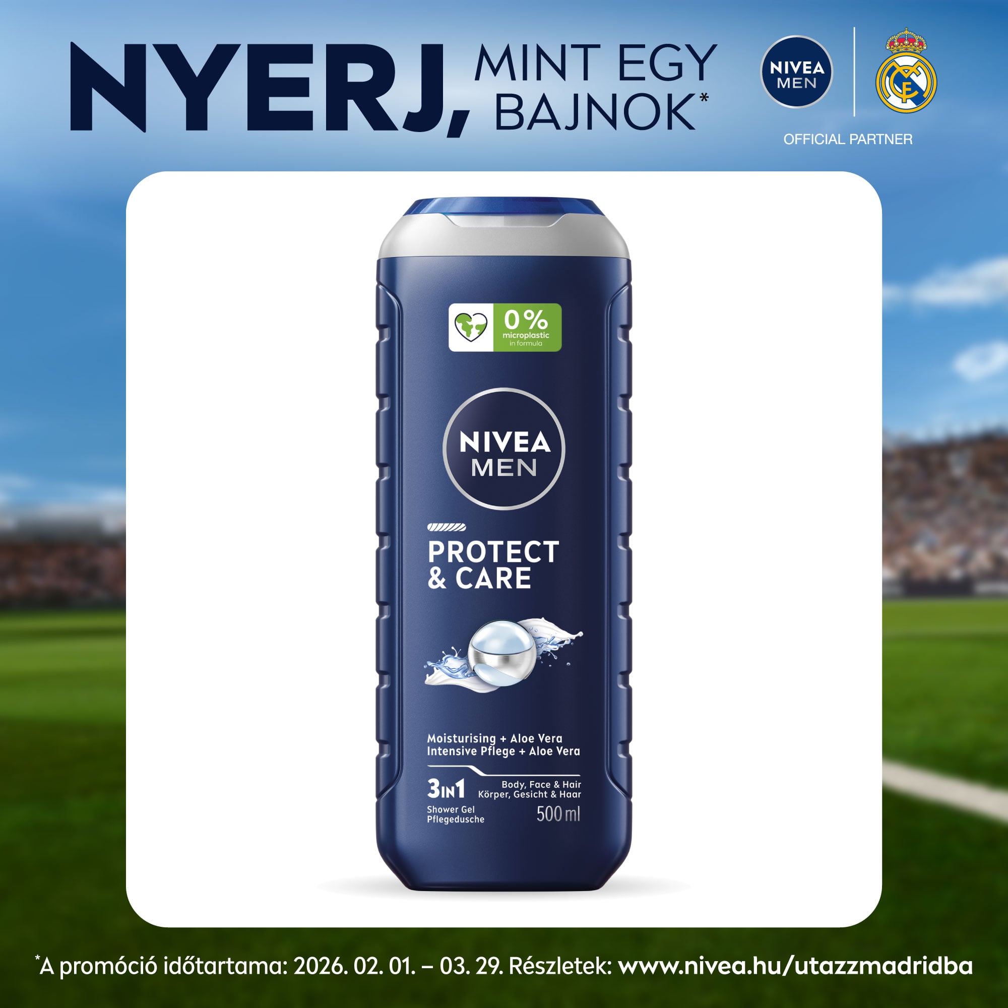 NIVEA MEN Protect&Care Tusfürdő