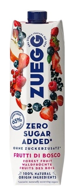 ZUEGG Zero gyümölcsital almával, vörös szőlővel és erdei gyümölcsökkel