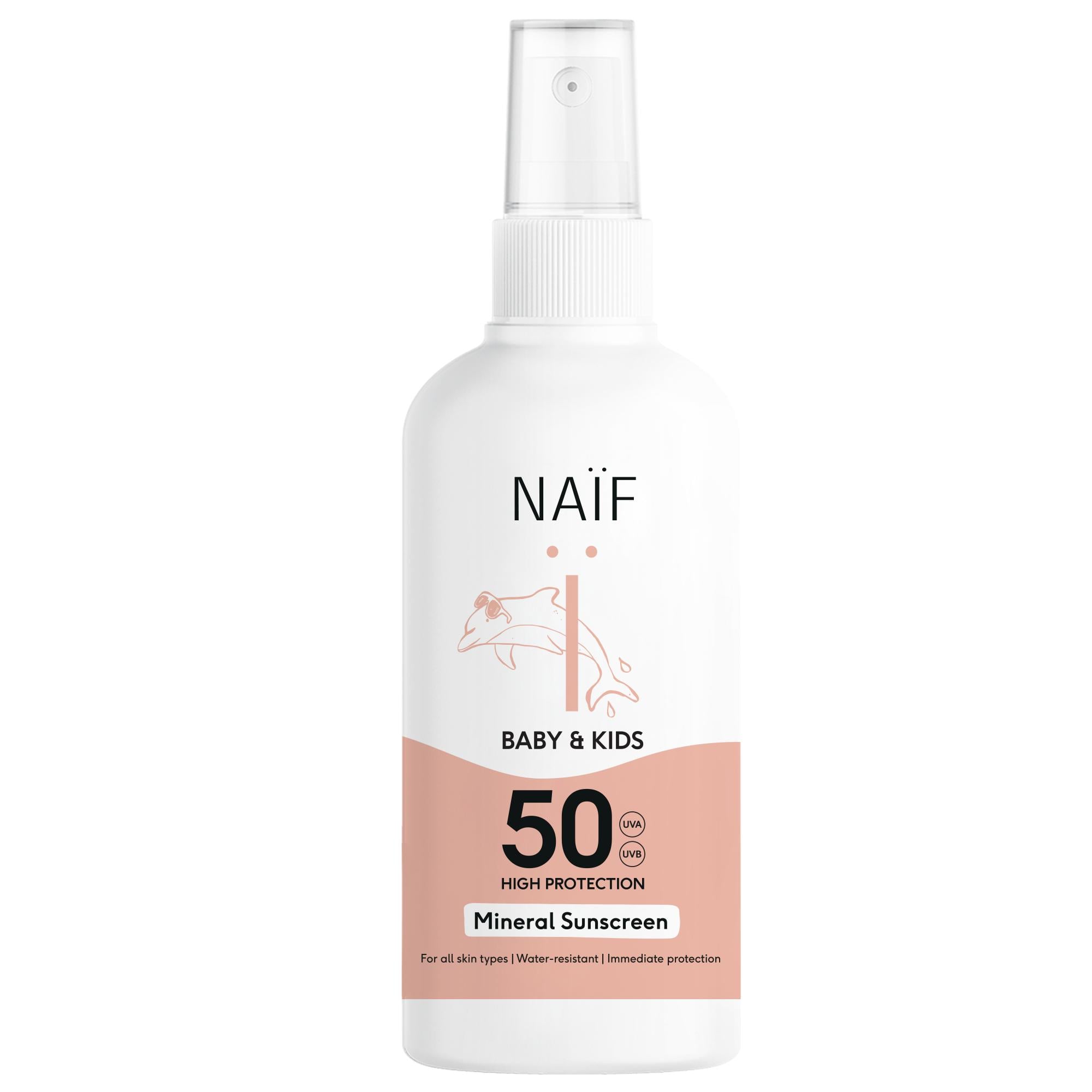 NAÏF Ásványi Napvédő Spray SPF 50