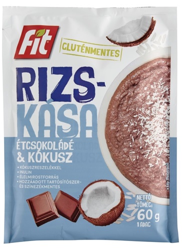 Fit Rizskása étcsokoládé és kókusz ízzel