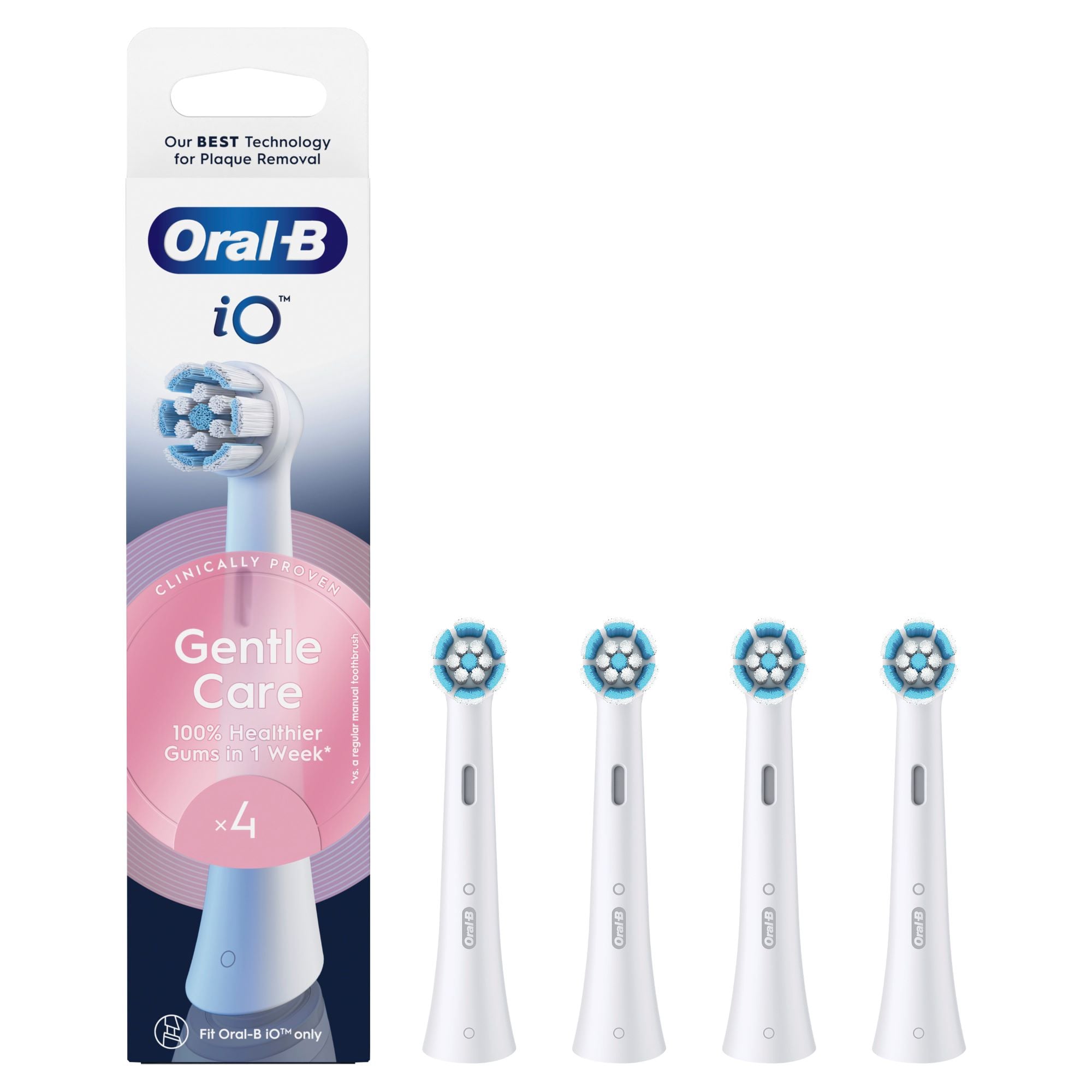Oral-B iO Pótfej Elektromos Fogkeféhez Gentle Care, Fehér