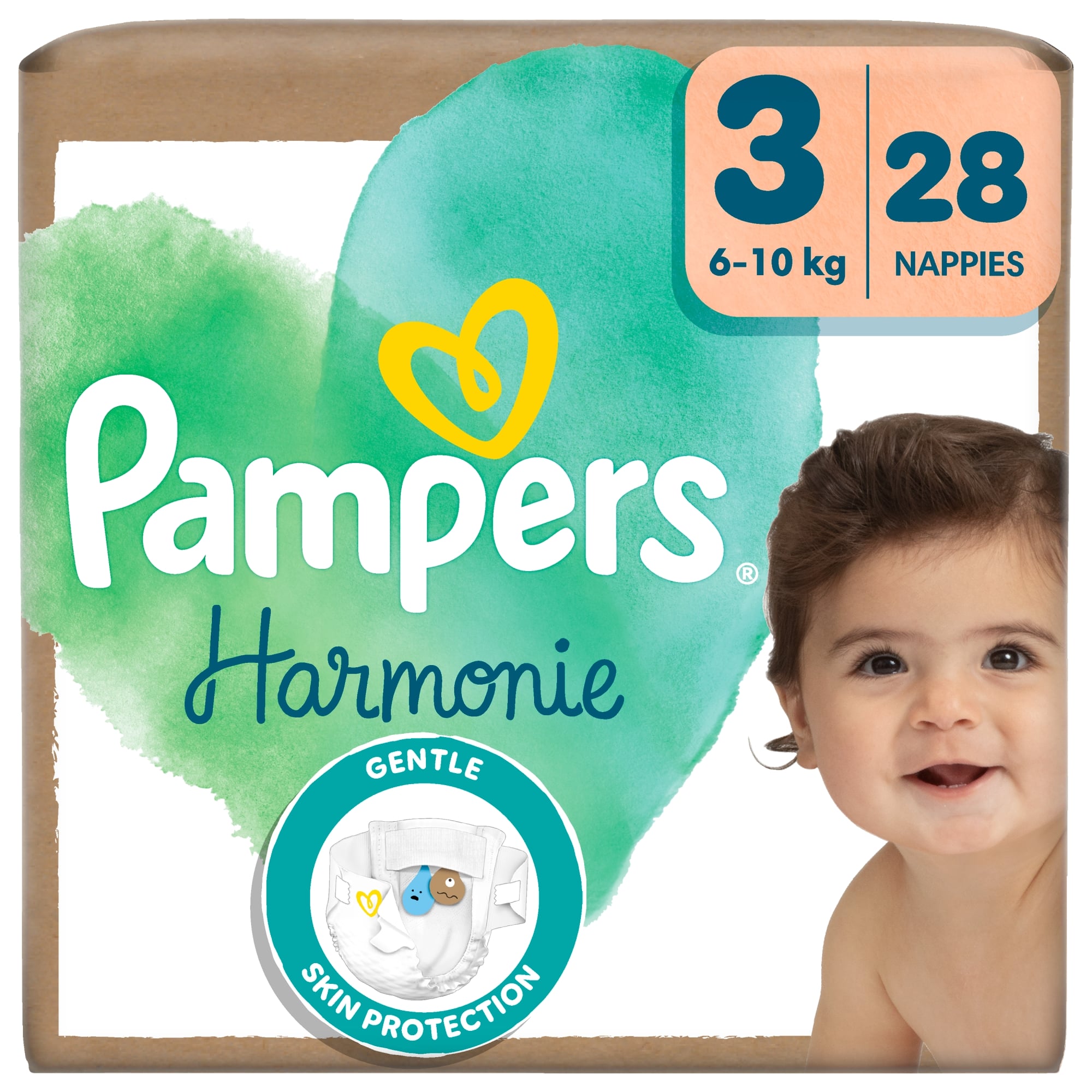 Pampers Harmonie Pelenka, Méret: 3 (6-10 kg) 28 db