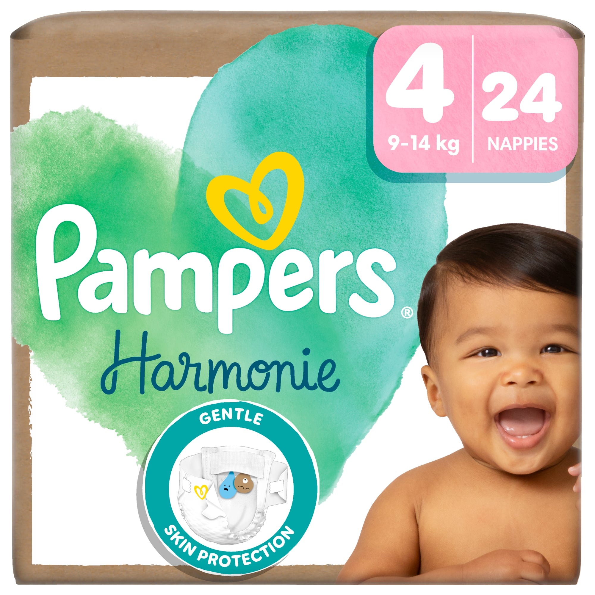Pampers Harmonie Pelenka, Méret: 4 (9-14 kg) 24 db