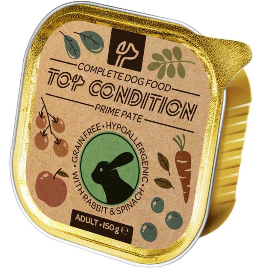 Top Condition alutálkás nedves kutyaeledel, nyúl-spenót