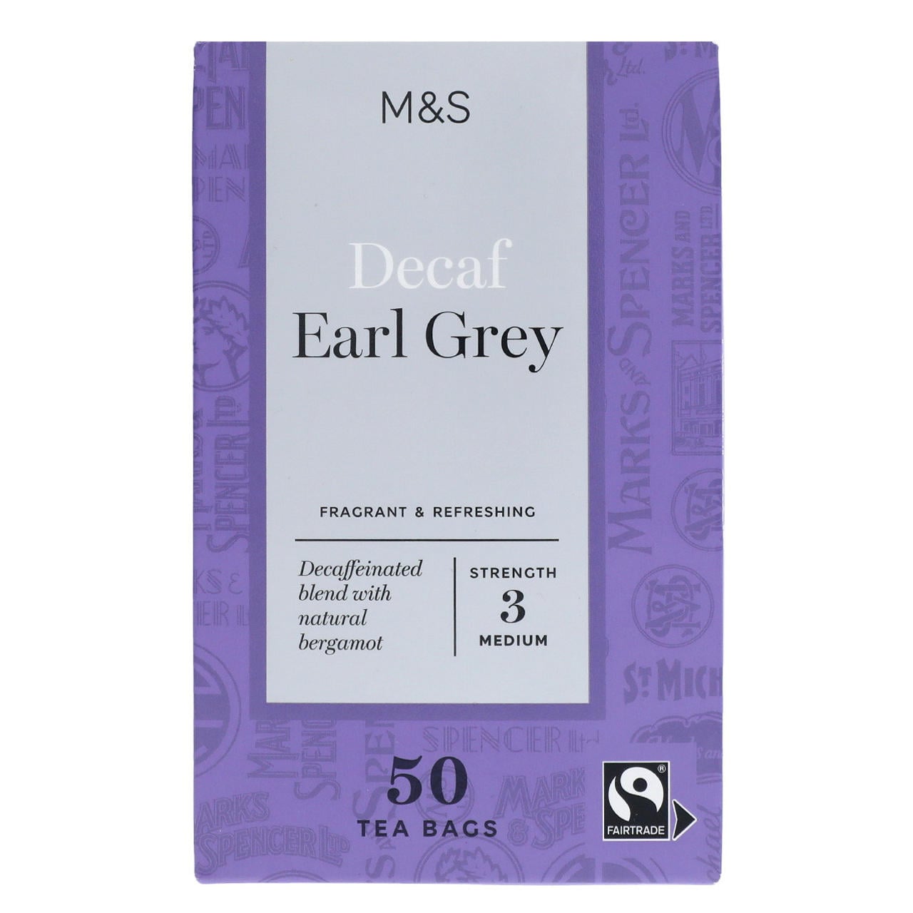 Marks & Spencer Koffeinmentes Earl Grey teafilter
