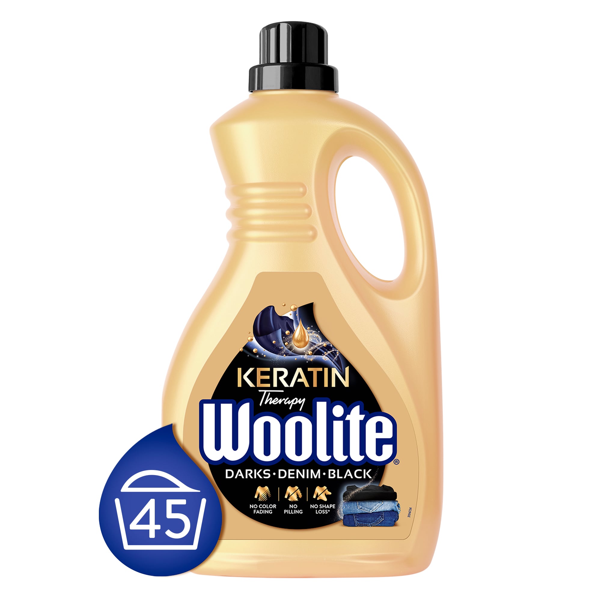 Woolite Keratin Therapy mosószer sötét ruhákhoz 2.7 liter