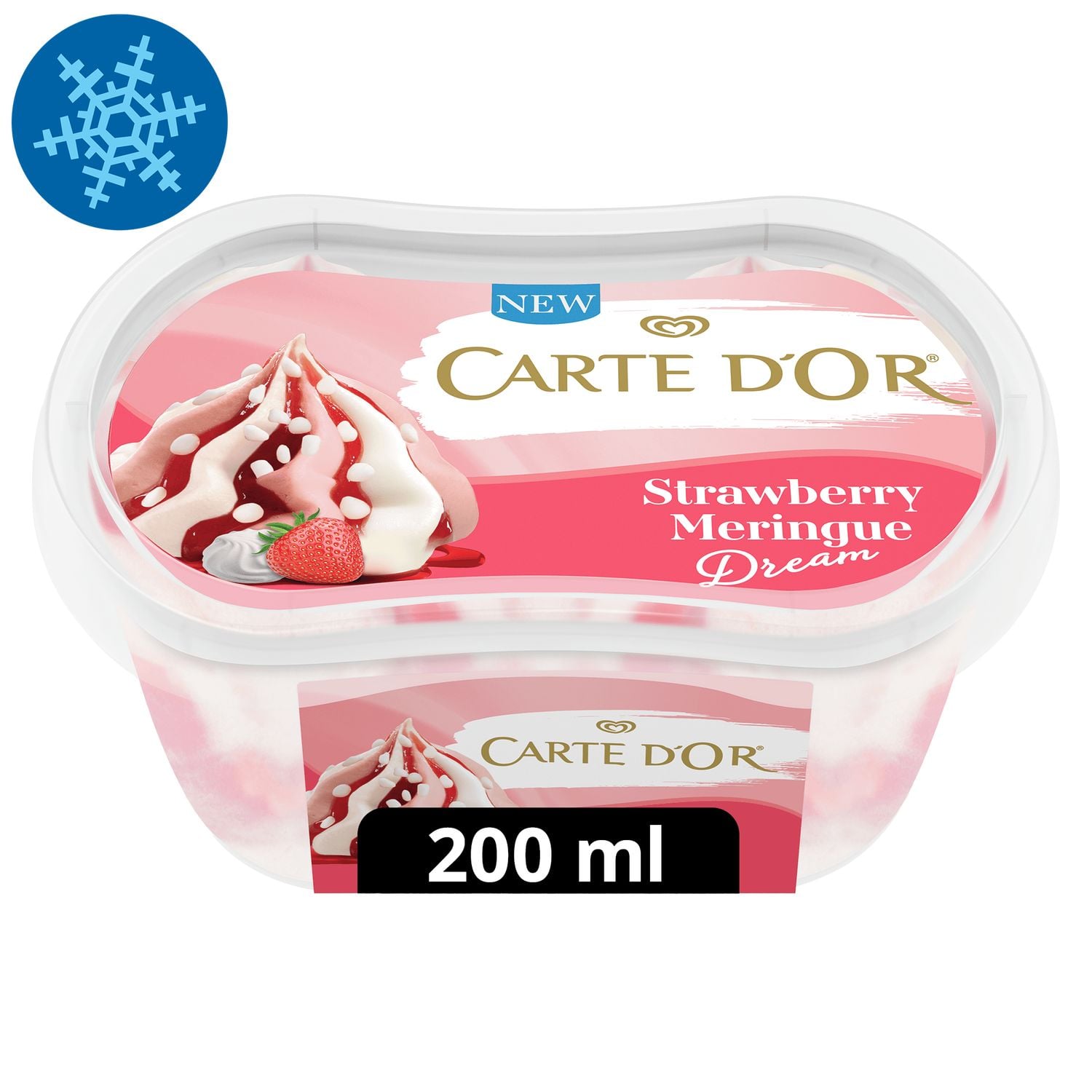 CARTE D'OR Mini Jégkrém Eper-Habcsók 200ml