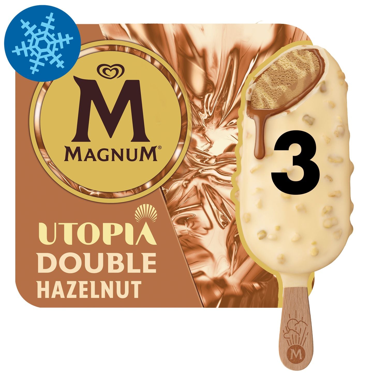 Magnum Multipack Jégkrém Dupla Mogyoró 3x85ml