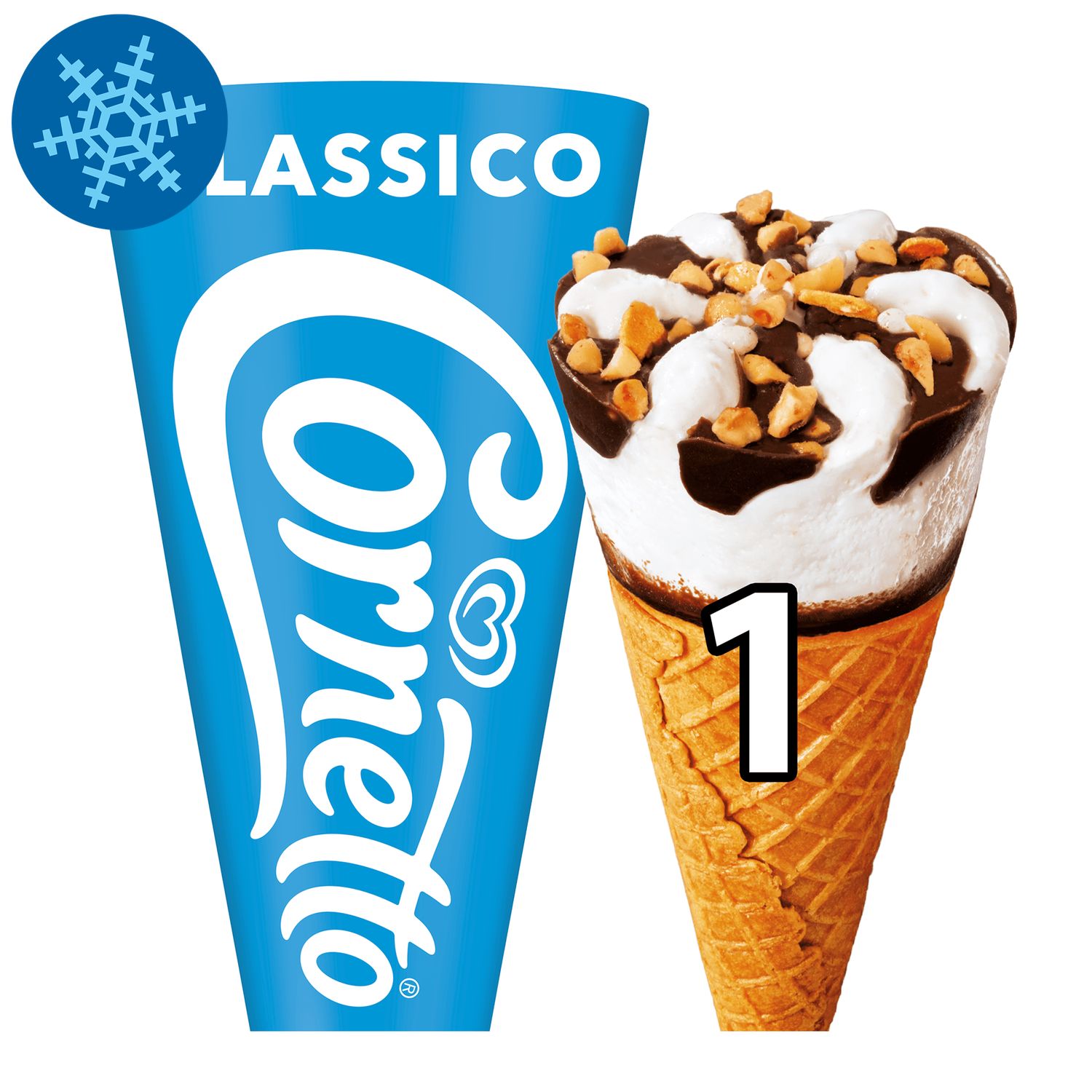 CORNETTO Tölcséres Jégkrém Classico Vanília 125ml