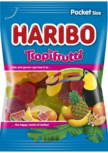 Haribo Tropifrutti Gyümölcsízű gumicukorka