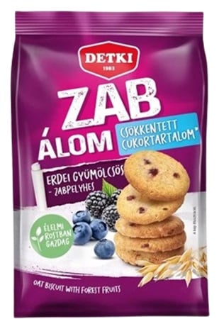Detki Zab-álom erdei gyümölcsös-zabpelyhes omlós keksz