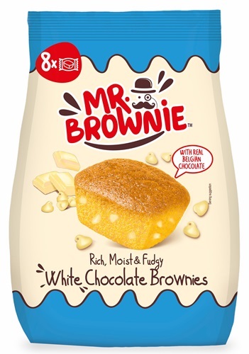 Mr. Brownie Fehércsokoládé darabos brownie sütemény