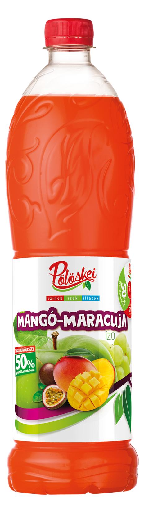 Pölöskei mangó-maracuja ízű gyümölcsszörp