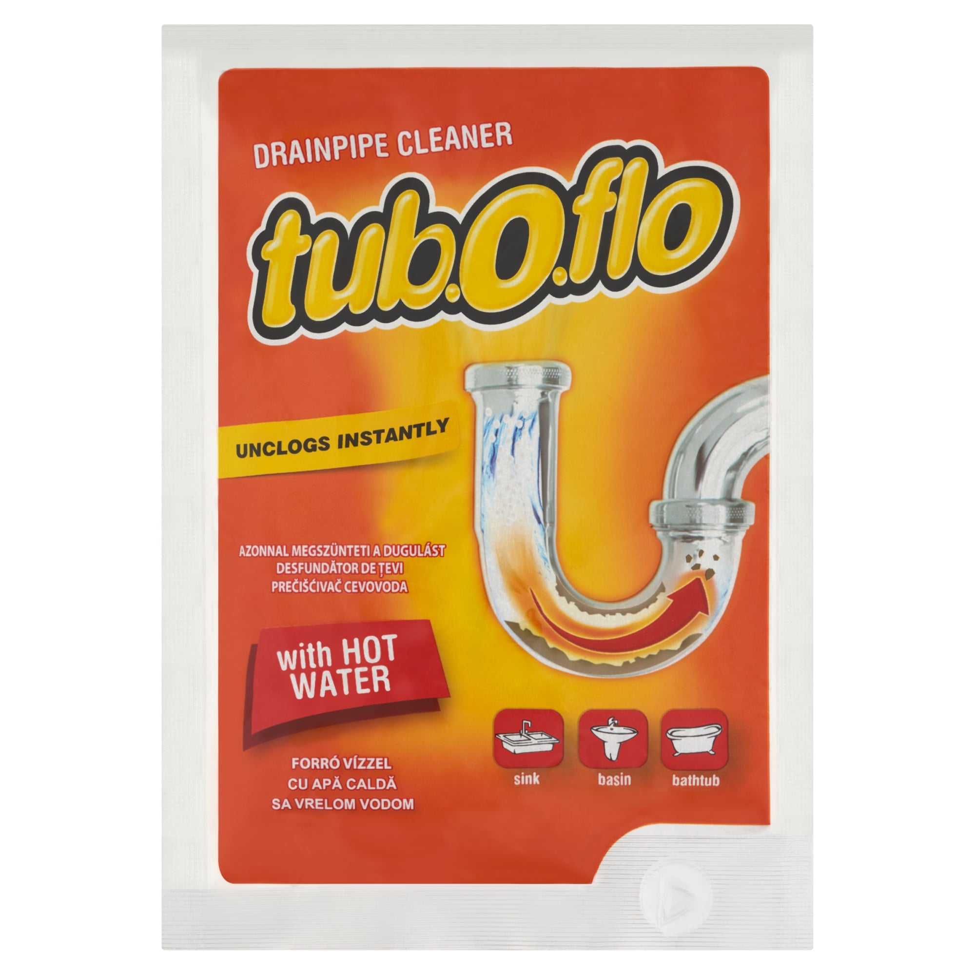 Tuboflo Lefolyótisztító Granulátom Forró Vízzel