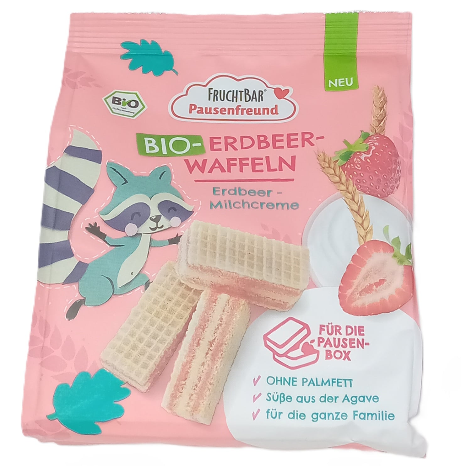 FruchtBar Pausenfreund – Bio Epres Waffle Epres, Tejkrémes 3 éves kortól