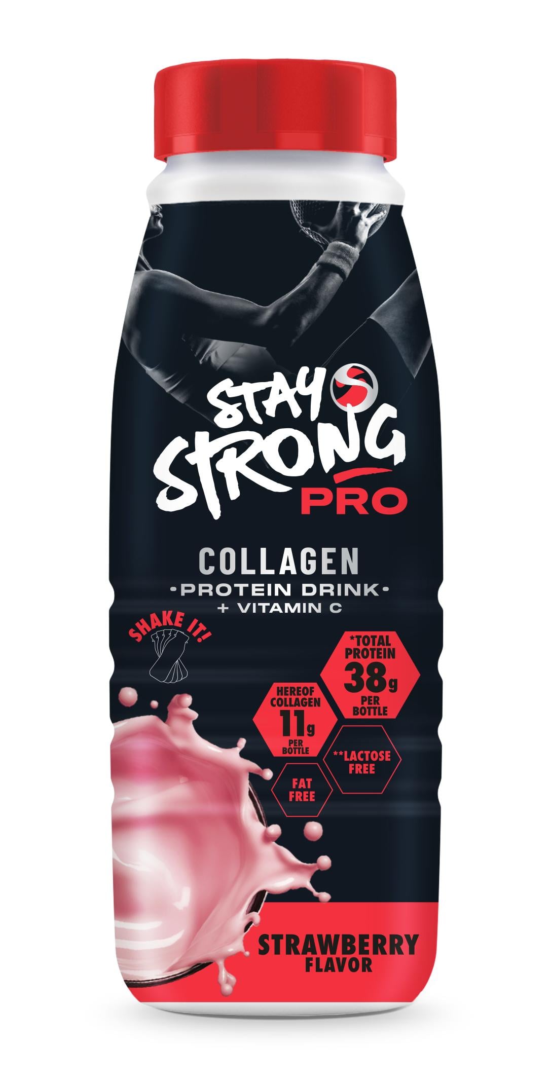 Stay Strong UHT eper ízű kollagénes fehérje ital