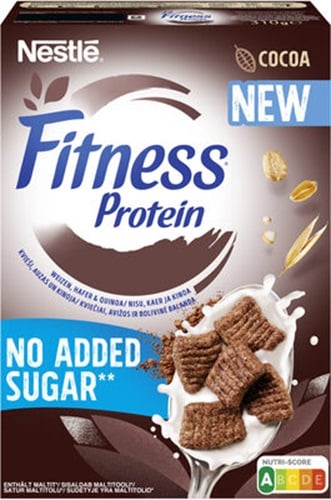 Nestlé Fitness Protein Gabonapehely kakaó ízű hozzáadott cukor nélkül