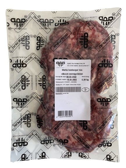 Pap Kolbászműhely, Marha hamburgerpogácsa