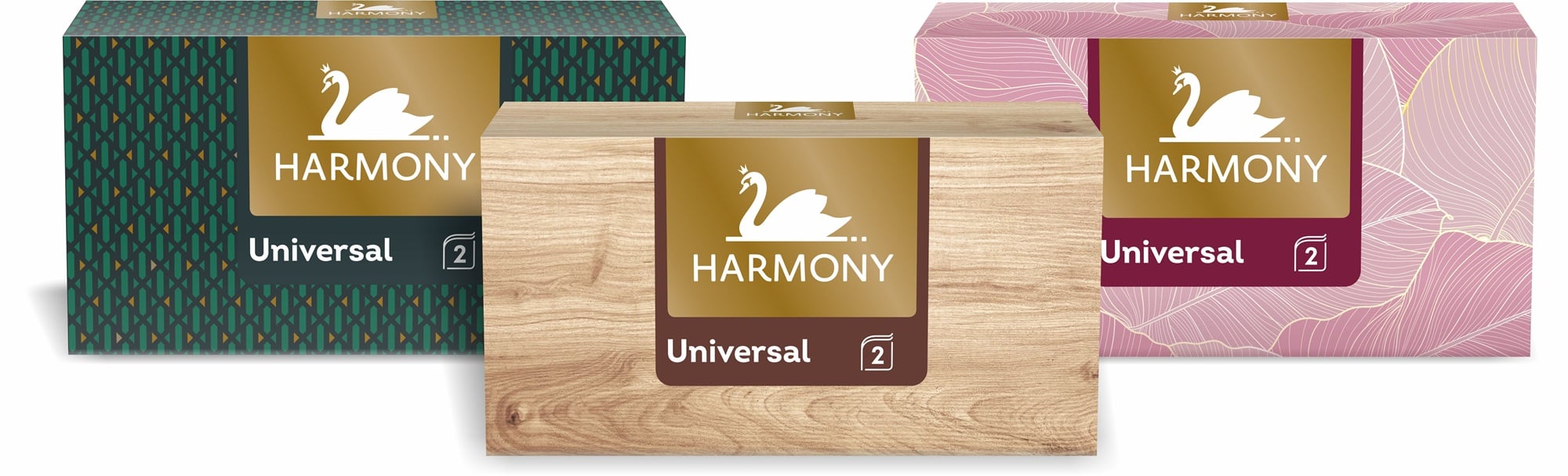 Harmony Universal 2 rétegű papír zsebkendő  3 féle design