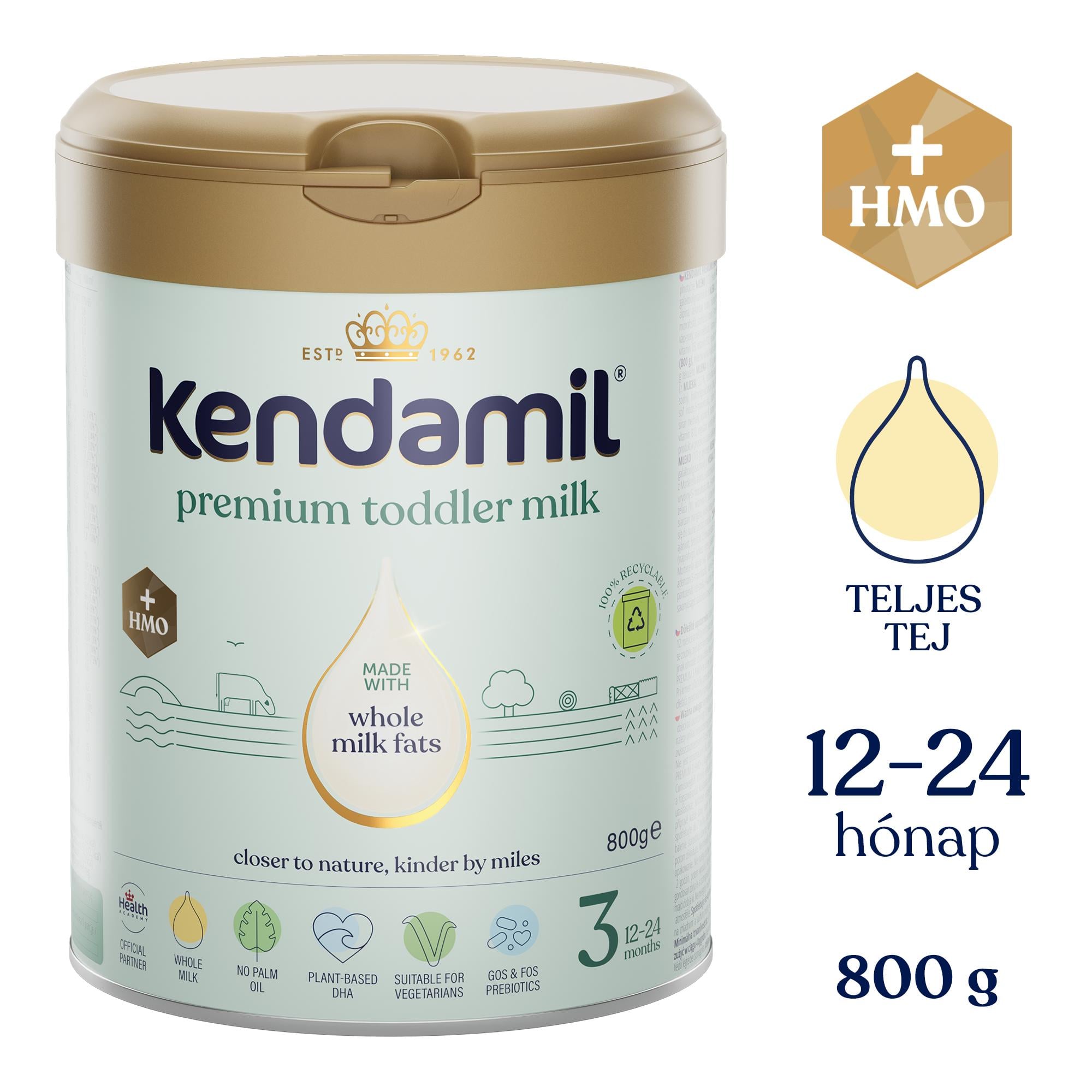 Kendamil PREMIUM 3 tehéntej alapú ital kisgyermekek részére 12 hónapos kortól