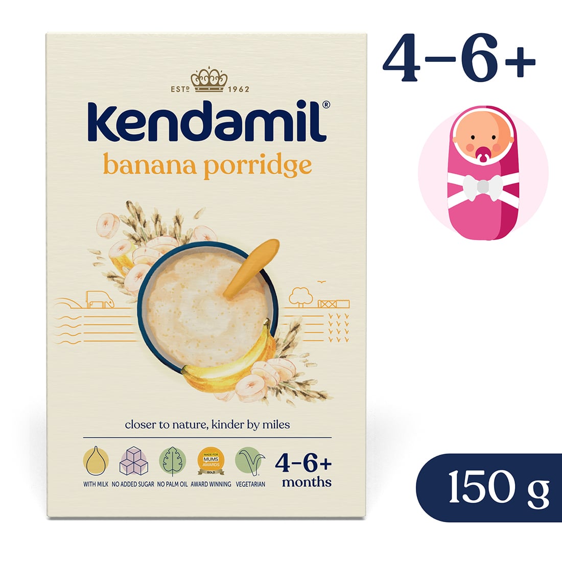 Kendamil tejpép banánnal 4 hónapos kortól
