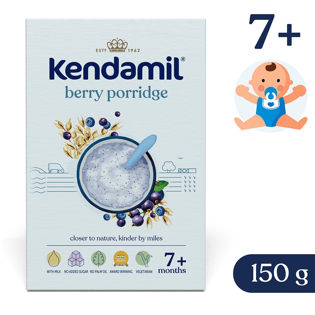 Kendamil tejpép bogyós gyümölcsökkel 7 hónapos kortól