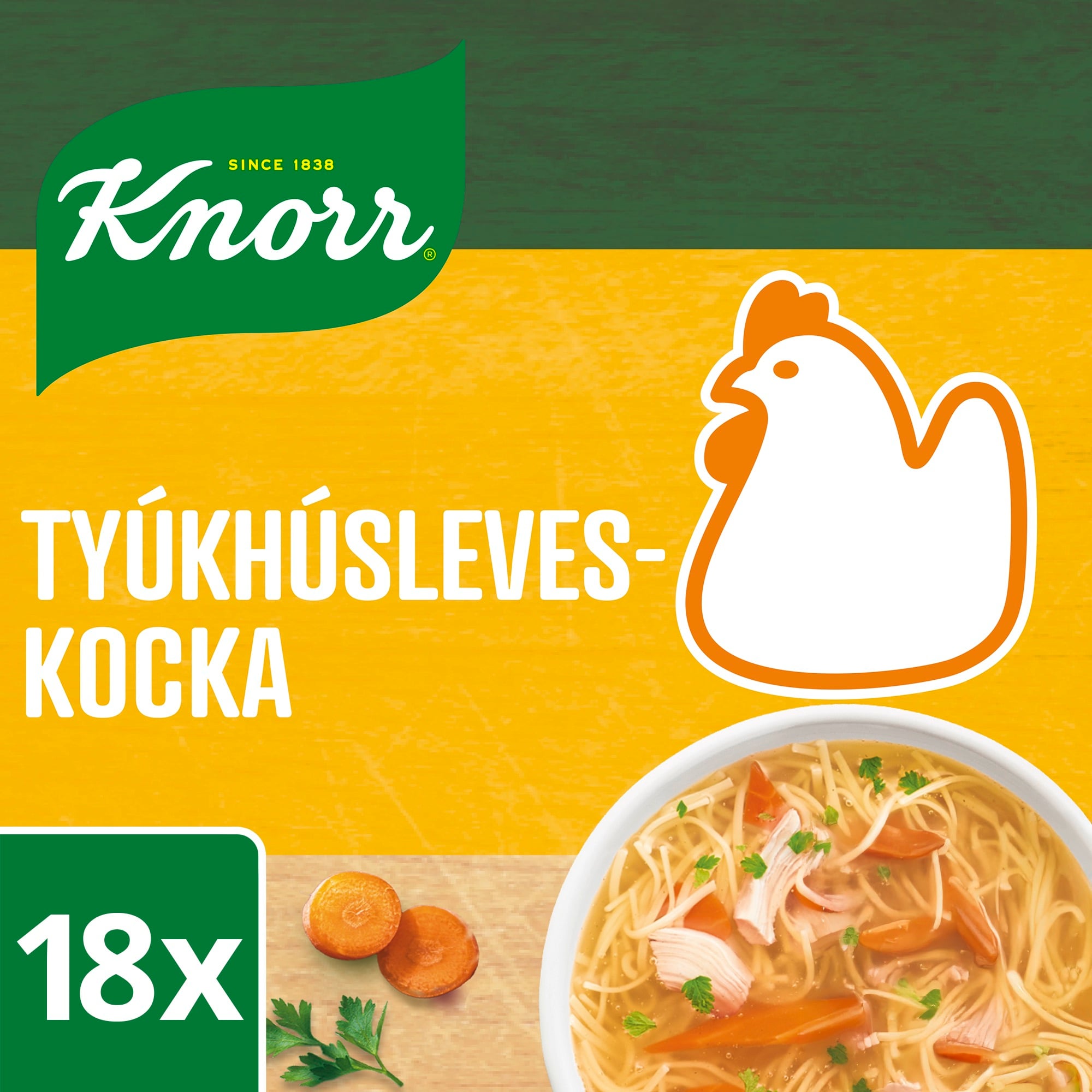 KNORR Tyúkhúsleveskocka 18db