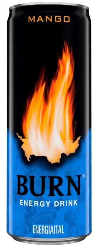 Burn szénsavas mangó ízű ital koffeinnel