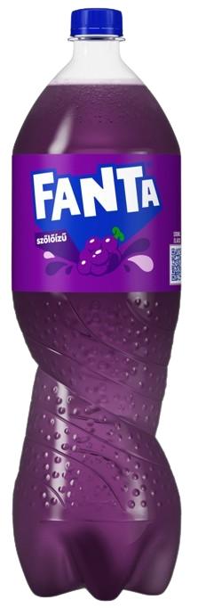 Fanta szőlőízű szénsavas üdítőital cukorral és édesítőszerekkel