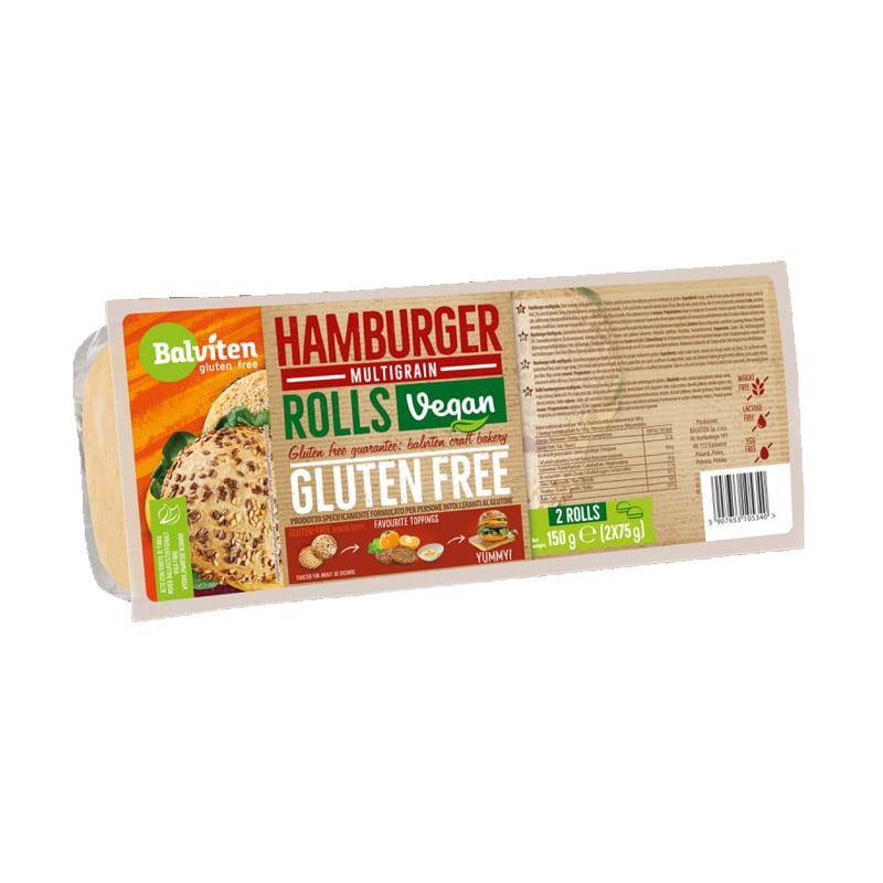 Balviten Gluténmentes Vegán Sokmagvas hamburger buci