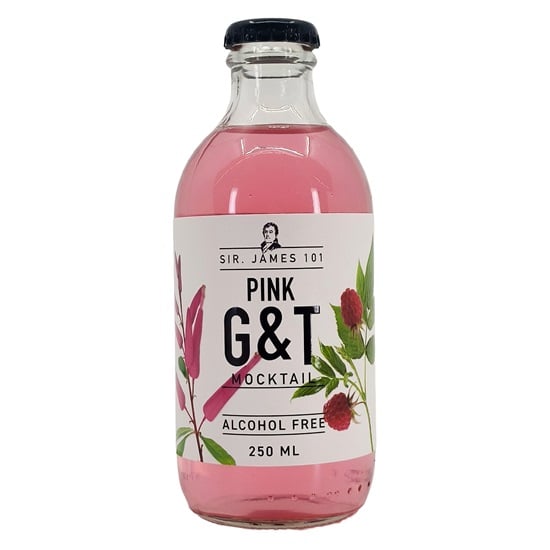 Sir James 101 Pink Gin&Tonic jellegű alkoholmentes cocktail 0,0%