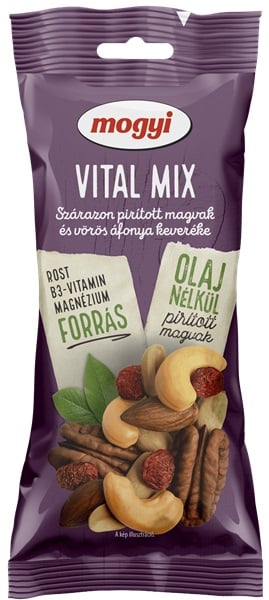 Mogyi Vital mix - Szárazon pirított magvak és vörös áfonya keveréke