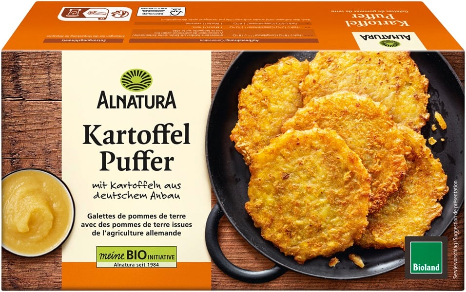 Alnatura Bio Burgonyatócsni, elősütött, gyorsfagyasztott