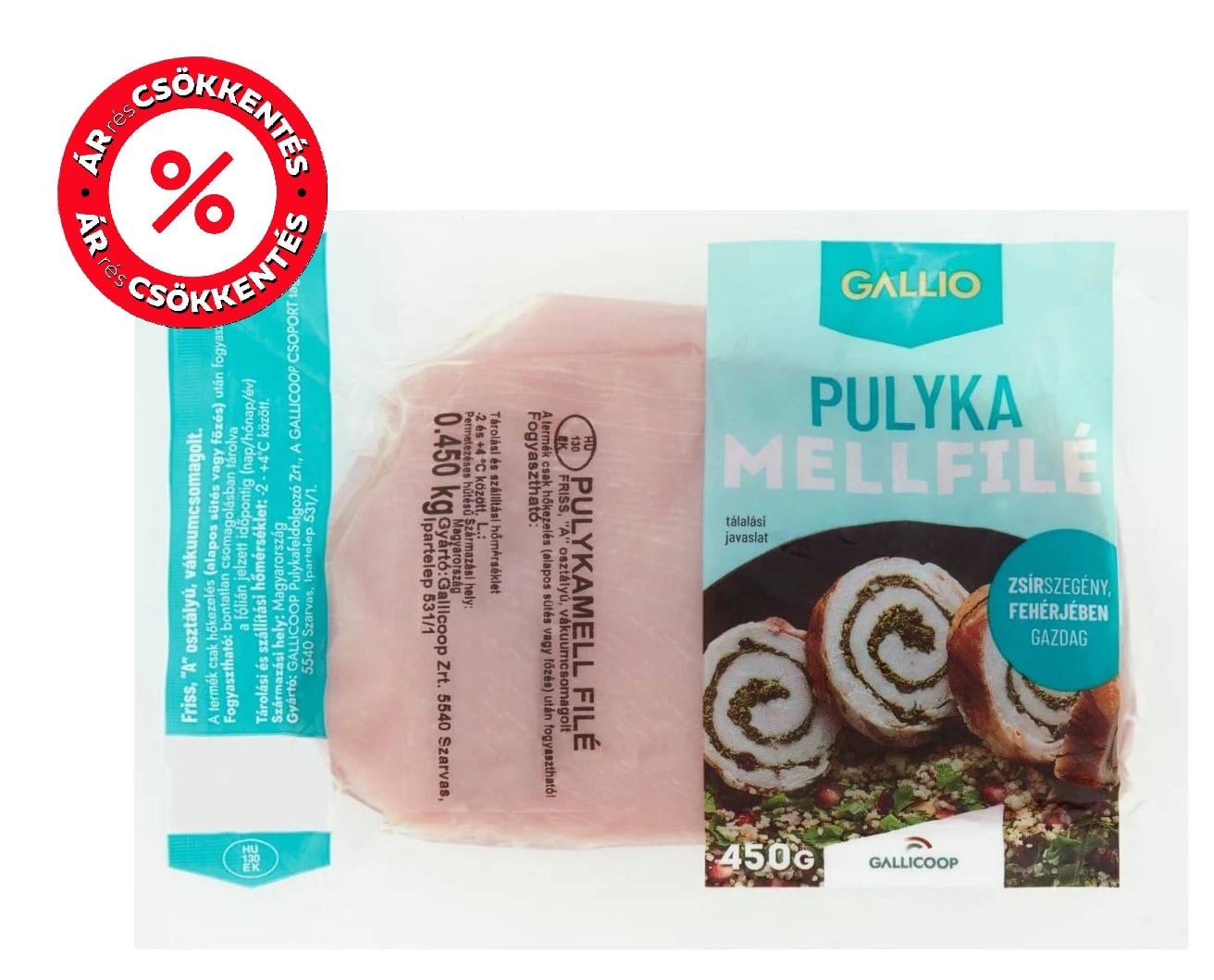Gallio pulyka mell