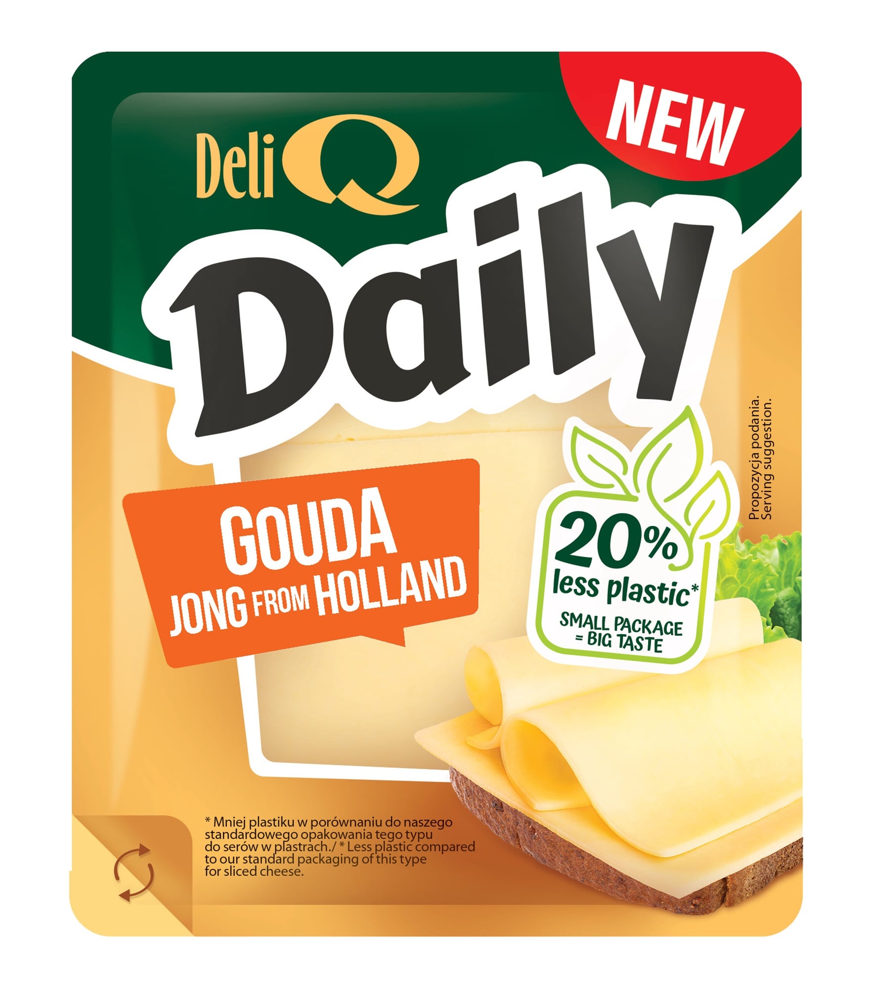 Deli Q Daily Holland gouda szeletelt sajt