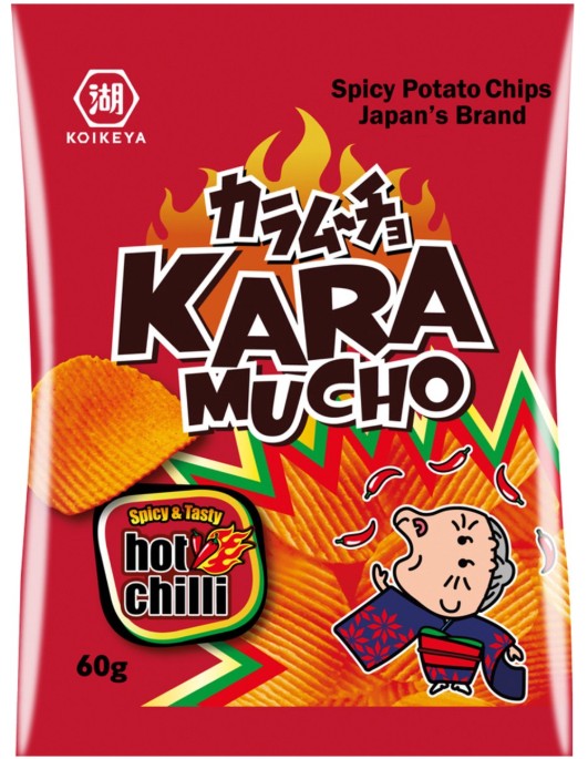KARAMUCHO Hullámos csípős chili chips