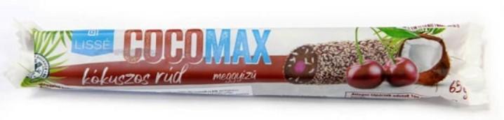 CocoMax kókuszrúd Meggyes 65g