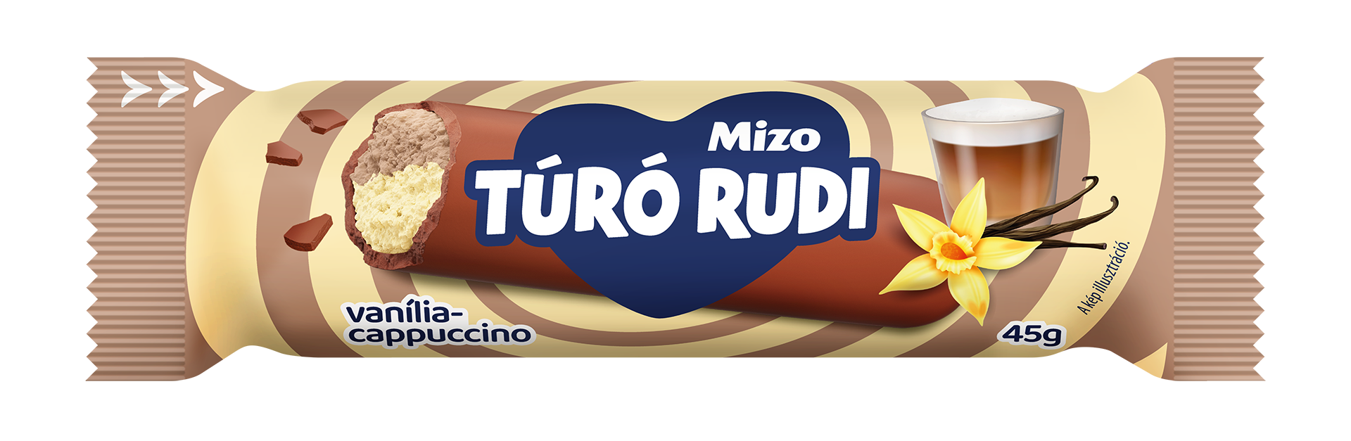 Mizo Túró Rudi Vanília–Cappuccino ízű tejcsokis
