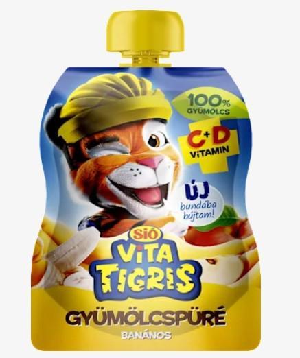 SIÓ Vitatigris Gyümölcs Püré Banán 100%