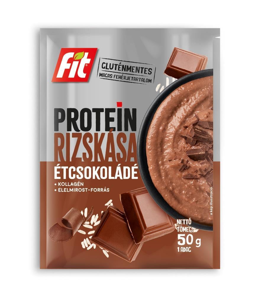 Fit Protein Rizskása étcsokoládé, gluténmentes