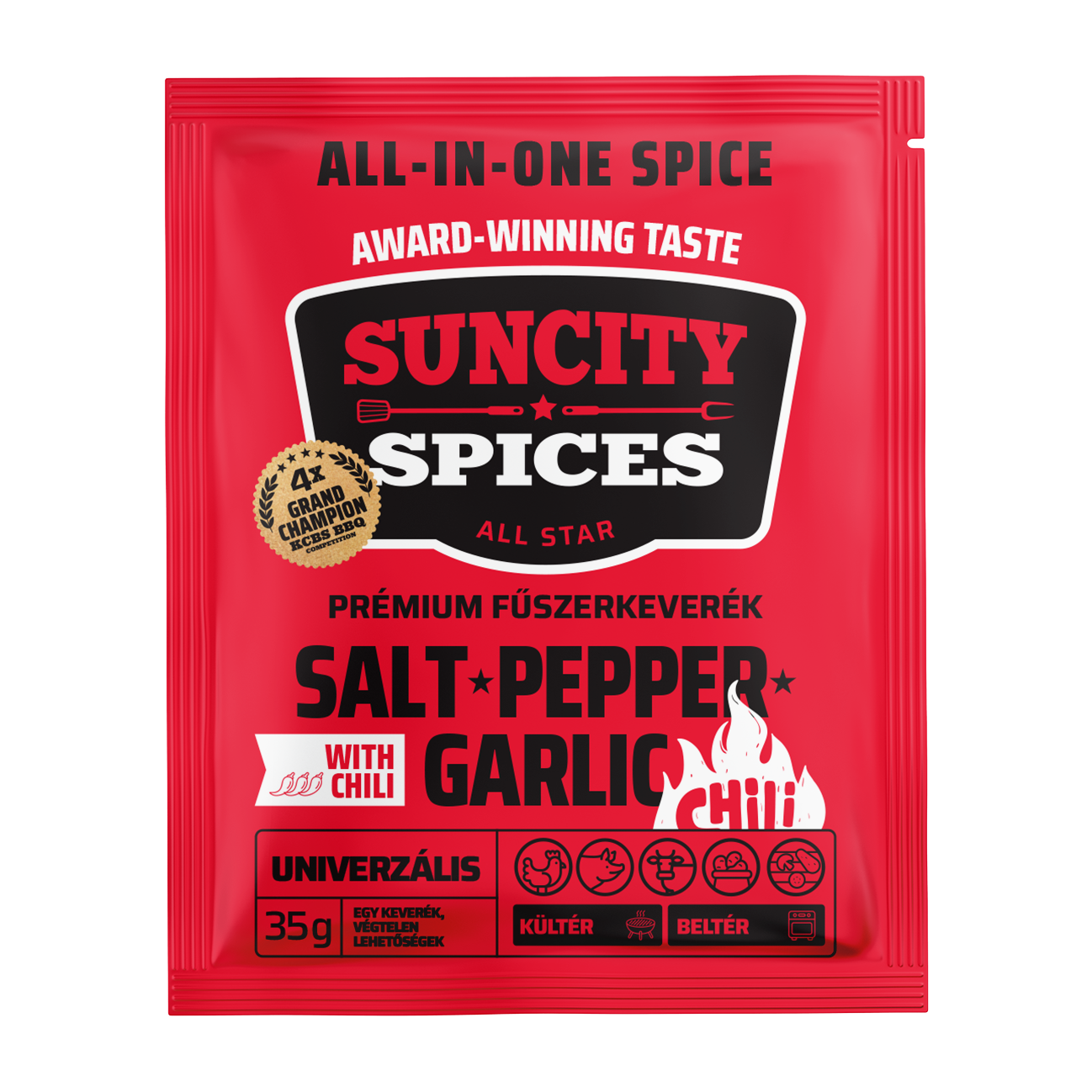 SunCity Spices Só&bors&fokhagyma chilivel