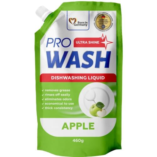 PRO WASH mosogatószer Alma (utántöltő) 460 ml