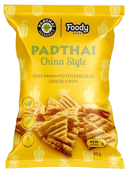 PADTHAI China style - édes-savanyú fűszerezésű lencse chips