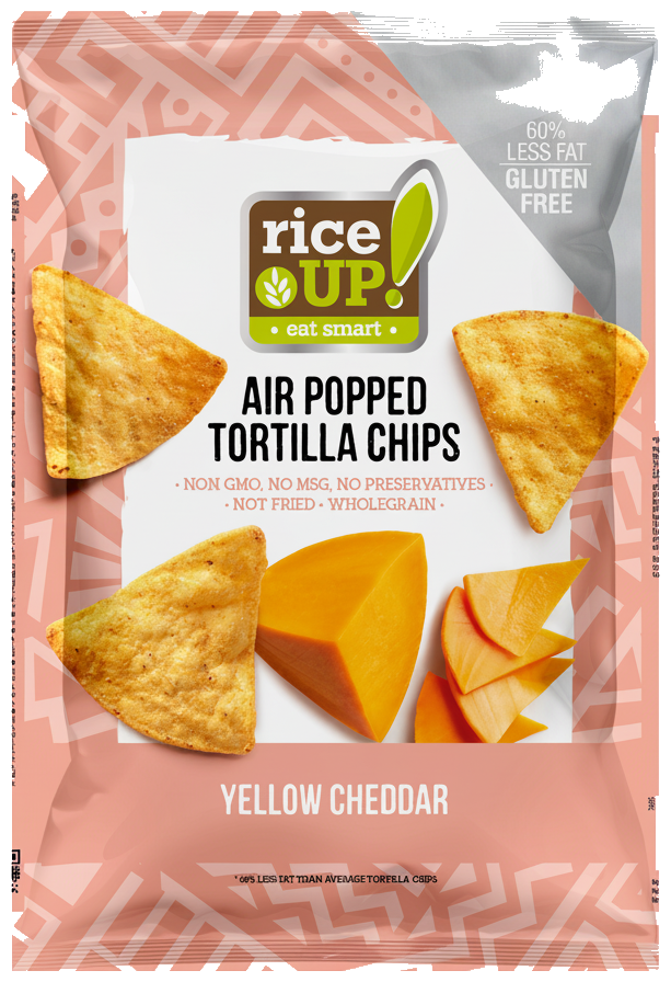 Rice Up Tortilla chips Cheddar sajt ízű