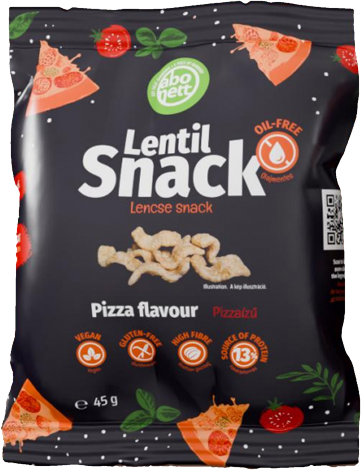 Abonett Lencsés Snack Pizza ízű