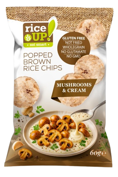 Rice Up Chips Gombás-tejszínes ízesítés