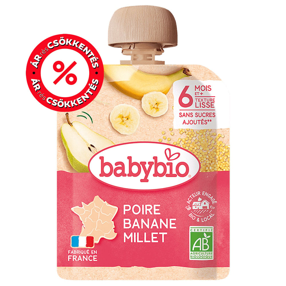 BabyBio Körte banán kölessel 6 hónapos kortól
