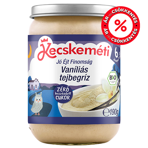 Kecskeméti Bio Vaníliás tejbegríz, 6 hónapos kortól